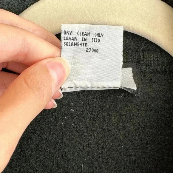 Bicé Forest Green 100% Wool Cardigan Sweater Jacket, Size Large - Picture 9 of 16